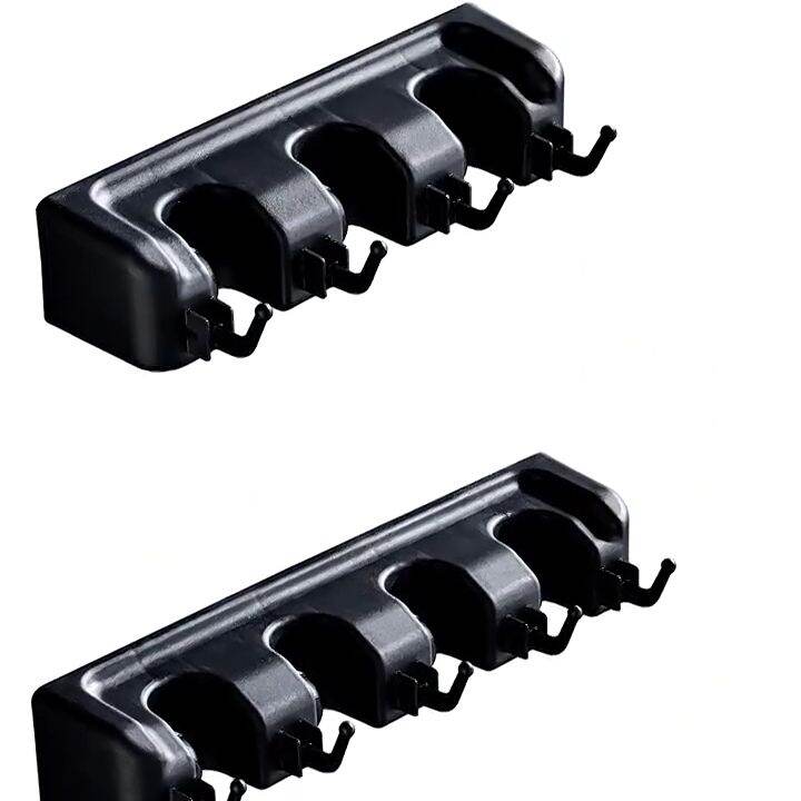 3 Styles Wall Mounted Easy Installation Hanging Broom Holder Mop & Broom Storage Rack Lazada PH