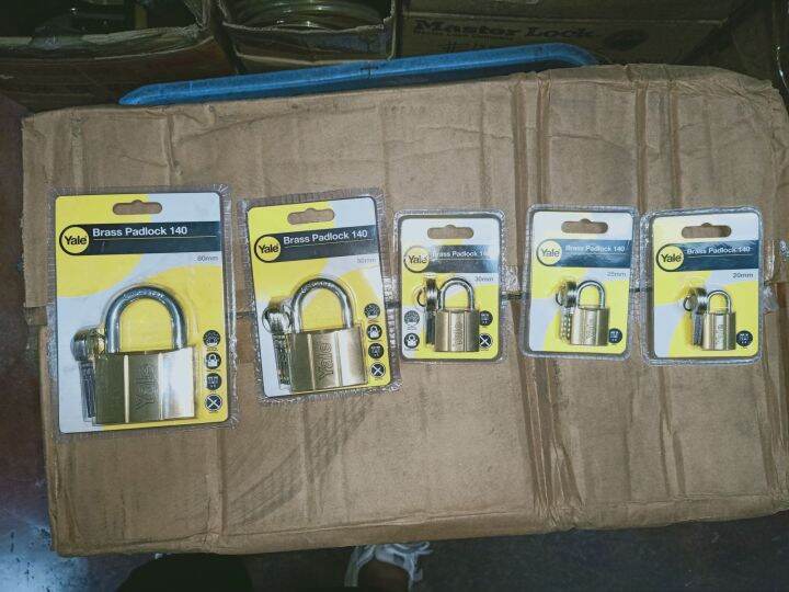 YALE PADLOCKS YALE HEAVY DUTY BRASS PADLOCK V140 SERIES AVAILABLE SIZES