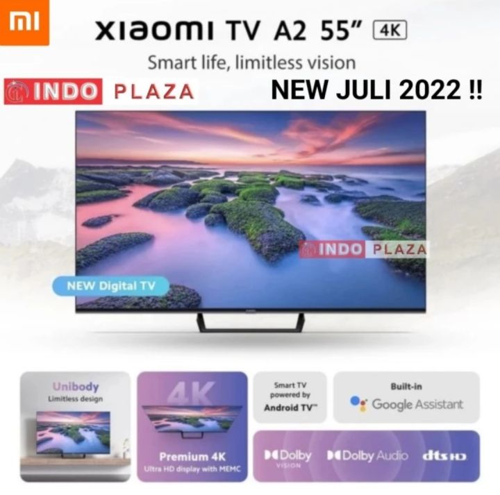 TV XIAOMI A2 55 Inch 4K ANDROID 10 NEW JULY 2022