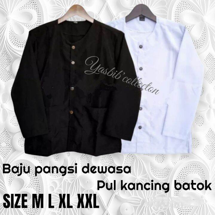 baju pangsi pria dewasa kancing batok/baju silat dewasa/baju pangsi