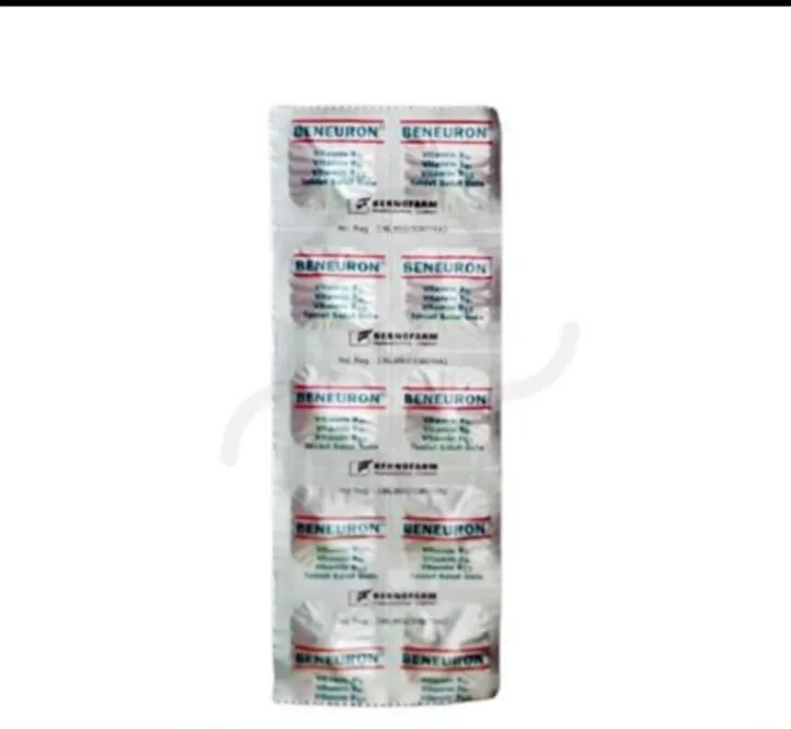 BENEURON TABLET B1 B6 B12 ( Obat Kram, Kesemutan, Pegal Linu Dan Kebas ...