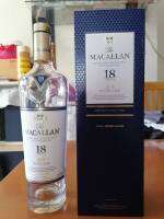 ชุดขวดพร้อมกล่อง Macallan 18 ปีสภาพสวย จุกแน่น