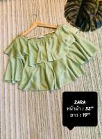 เสื้อมือสองแบรนด์ ZARA สีเขียววิ้งๆ