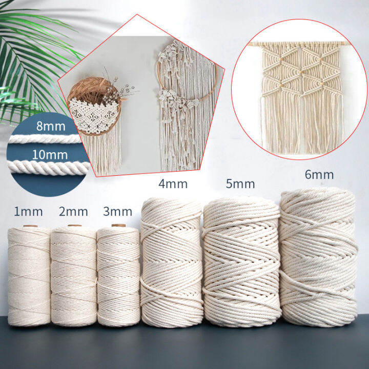 Cotton Twine Rope Cotton Macrame Cord Twisted Cotton Cord String DIY