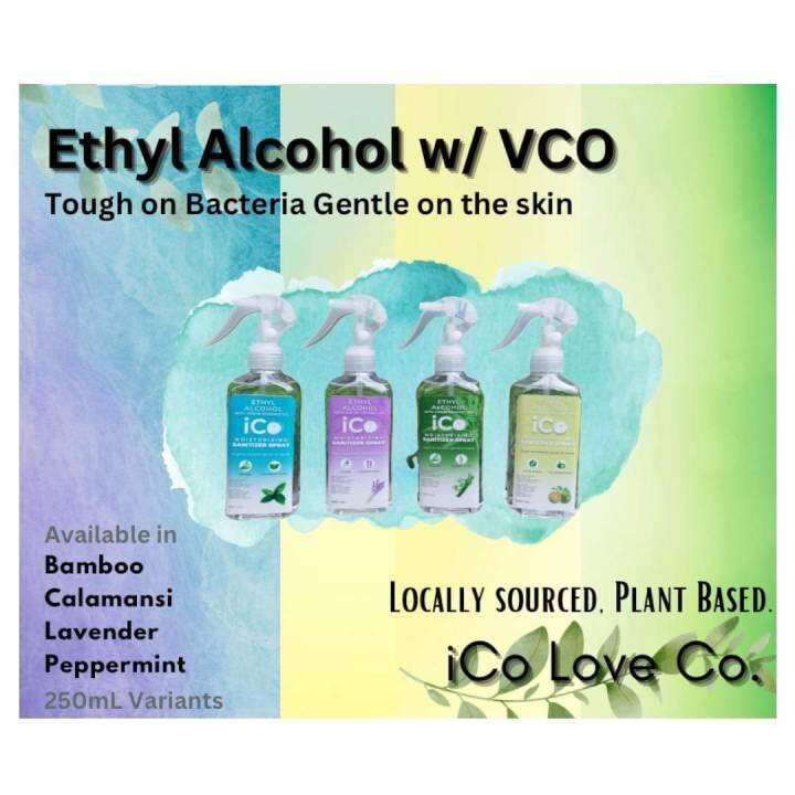 iCo Ethyl Alcohol with Virgin Coconut Oil Moisturizing Sanitizer Spray