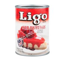 สตอเบอรี่กระป๋อง ตราลิโก้ ขนาด 595 กรัม (Strawberry Ligo)