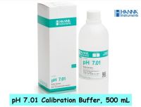 HI7007L น้ำยาสอบเทียบค่า pH ค่า 7.01 (pH 7.01 Calibration Buffer) ยี่ห้อ HANNA ปริมาณ 500 มล.