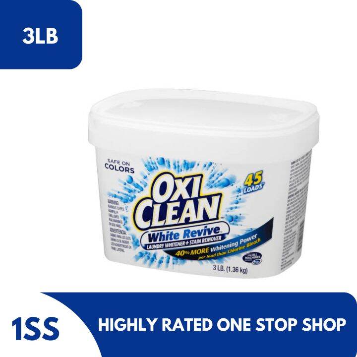OxiClean WHITE REVIVE Laundy Whitener 3,Lbs (safe on colors) Lazada PH