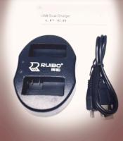 DUAL CHARGER LP-E8 แท่นชาร์จแบตกล้องแบบคู่ ชาร์จทีละ2ก้อน USB Dual Battery Charger for Canon EOS 55 (0227)