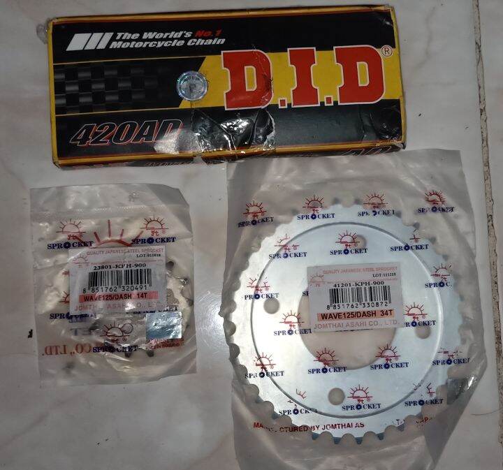 xrm 125 sprocket size