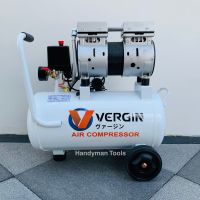 Vergin ปั๊มลม 30 ลิตร แบรนด์ดัง (เสียงเงียบกริบ) ( อัพเกรดใหม่ ขนาด 1,000W ) ปั๊มลม ปั๊มลมออยฟรี