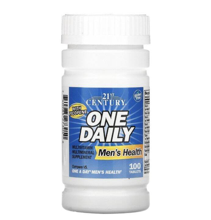21st Century One Daily Multivitamin Mens Health 100 Tablets (Expiration