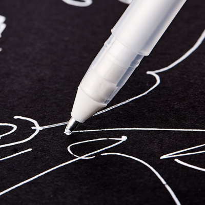 ปากกาแสงสูงลายดอกซากุระญี่ปุ่นปากกาสีขาวปากกาสีขาวปากกากระดาษสีดำ xpgb #50