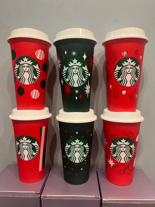 Starbucks Tumbler (Starbucks Reusable Cups) 2022 Holiday Design Lazada PH