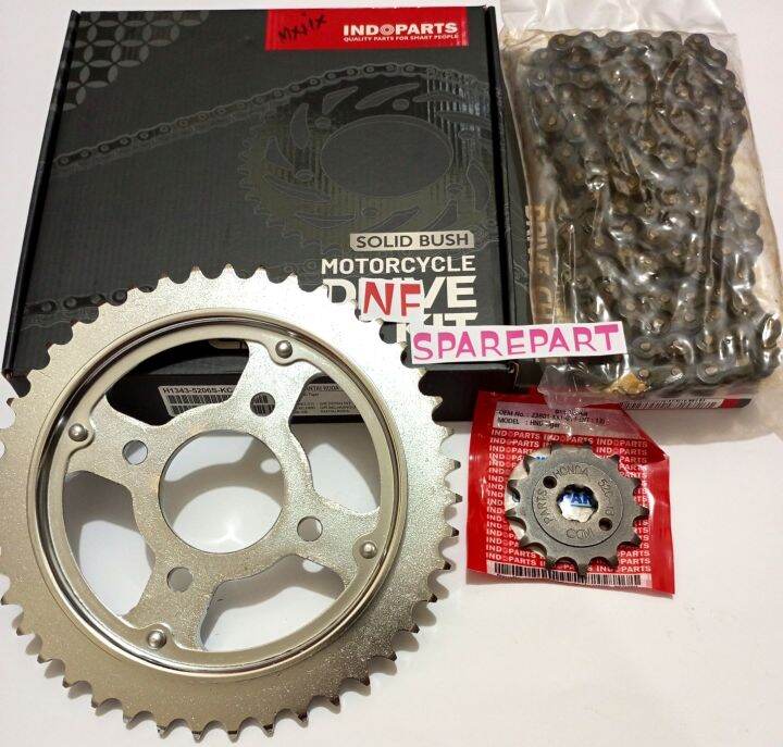 gir set KCJ indopart buat motor honda tiger 2000, tiger revo, tiger