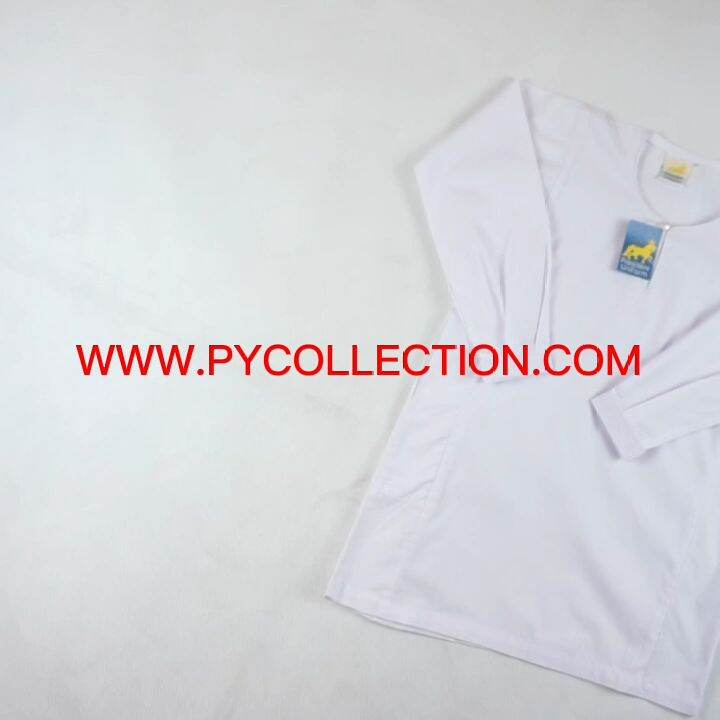 BAJU KURUNG CEKAK PUTIH SEKOLAH ( COTTON GRADE A ) PUTIH NILA / PU012