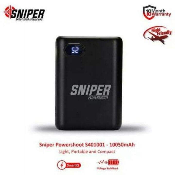 Powerbank Sniper 10050mah Original 100 Lazada Indonesia