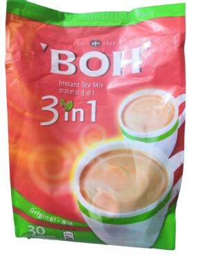 0🚚🚚 ชา​  BOH 3IN1​INTENSE​ TEA​ ขนาดบรรจุ​30ซอง