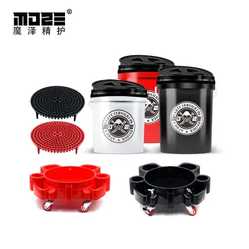 Movable Car Wash Bucket Car Detailing Tool Multipurpose Mobile Car