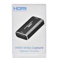 USB2.0 HDMI 4K60Hz จับภาพวิดีโอ HDMI ไปยัง USB การ์ดจับภาพวิดีโอดองเกิลสตรีมเกมถ่ายทอดสดด้วย micinpu