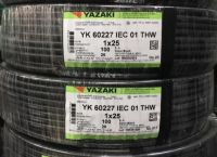 สาย THW25mm Yazaki ของแท้100%(ทองแดง) ยาว100 เมตร