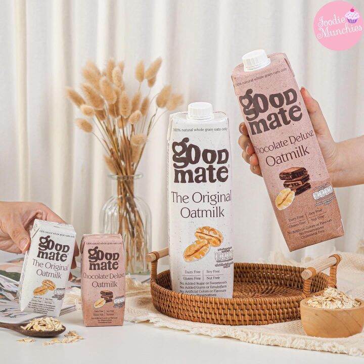 เจ้าแรกในไทย-goodmate-the-original-oat-milk-นมโอ๊ตจากข้าวโอ๊ตธรรมชาติเต็มเมล็ด-100-นมโอ็ต-นมสุขภาพ-ของกิน-ขนม