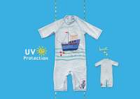 ✅ [4-7Y] Boat Swimsuit With UV Protection ชุดว่ายน้ำ ป้องกันแสงแดด