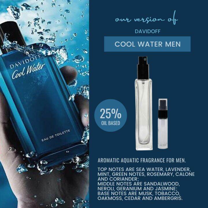 AF Davidoff Coolwater men Inspired Oil Based Parfum Lazada PH