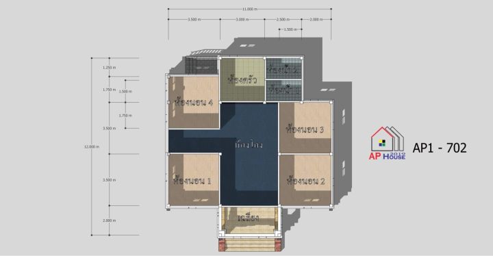 แบบบ้านสำเร็จ-4-ห้องนอน