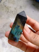 Labradorite ?ลาบราโดไรต์ #T05 ความสูง 5.8 cm ทรงแท่ง หินธรรมชาติ หินสะสม