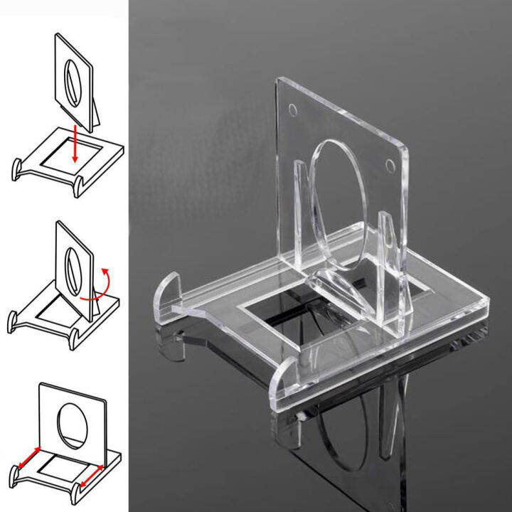YESPERY 1/3PCS Clear Acrylic Easels Plate Holders Transparent Display