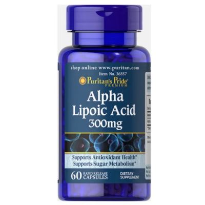 Puritan’s Pride Alpha Lipoic Acid (ALA) 300 mg 60 เม็ด