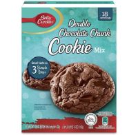 Betty Crocker Double Chocolate Chunk Cookie Mix แป้งสำเร็จรูปสำหรับทำคุ้กกี้ 430g