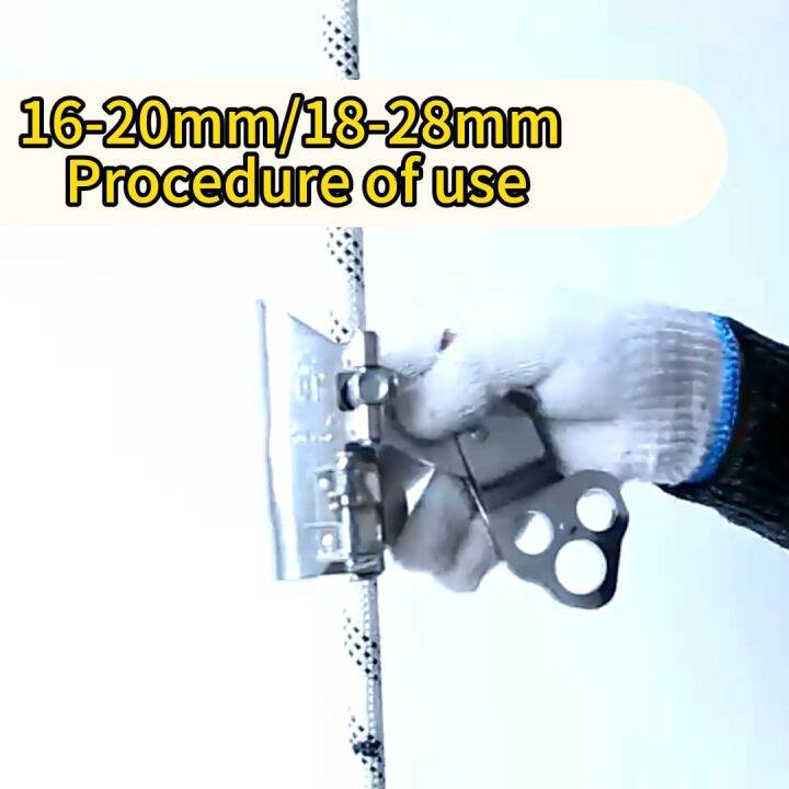 Buy Keenso Rope Lock, Outdoor Climbing Equipment Falling Protector Fall Arrestor Safety Rope Self Locking Device For Climbing Mountaineer Hammock Camping
