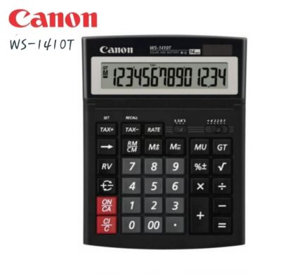 เครื่องคิดเลข Canon WS-1410T &nbsp;จอ LCD ขนาดใหญ่ แสดงตัวเลข 14 หลัก ปรับระดับจอได้