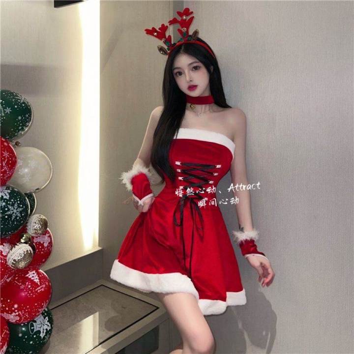 Christmas Barbie Cosplay Halloween Bunny Uniform Sexy Nightclub Party ...