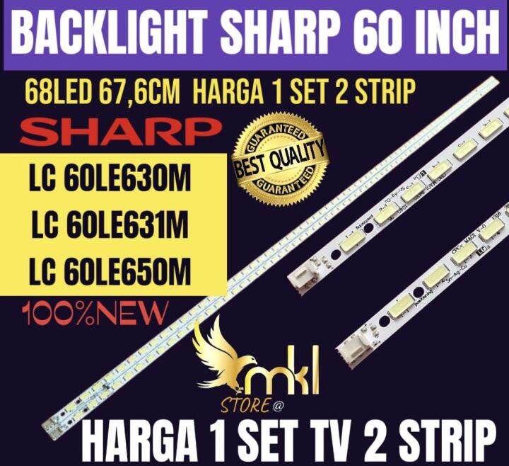 BACKLIGHT TV LED 60 INCH SHARP LC 60LE630M-LC 60LE631M-LC 60LE650M ...