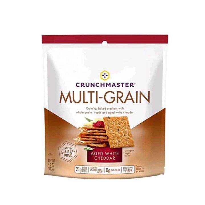 Crunchmaster MultiGrain Aged White Cheddar Crackers 113g Lazada PH