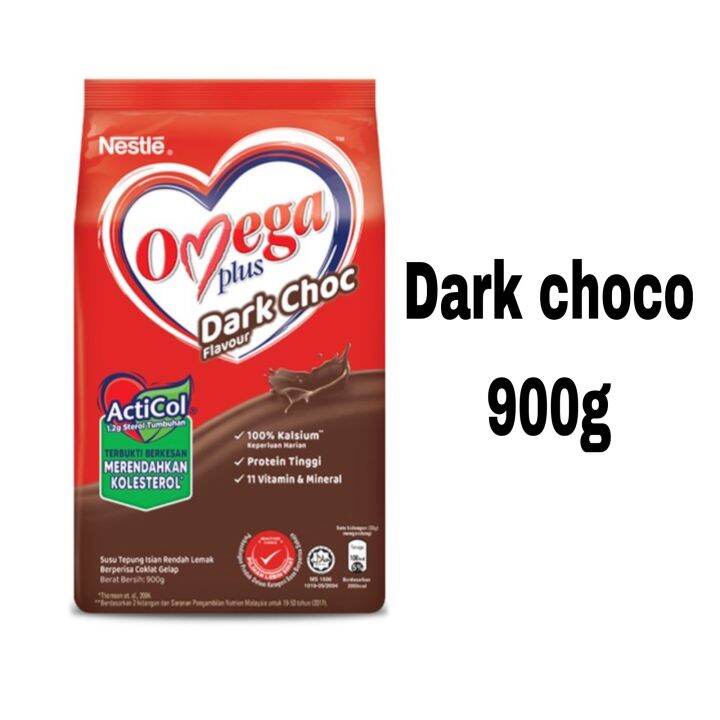 Nestle Omega Plus Dark Chocolate Milk P0wder990g Lazada