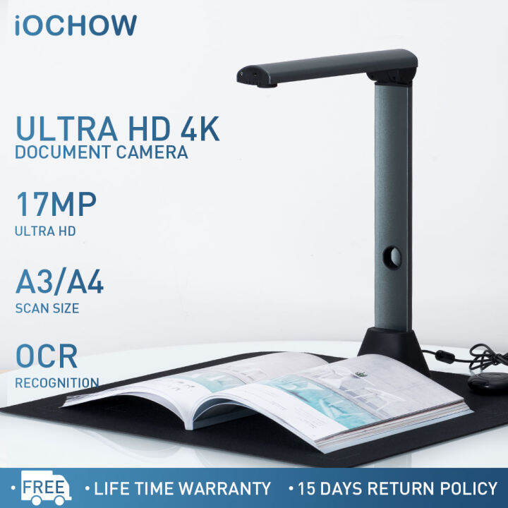 Portable Document Camera A4 Document Scanner for Teacher Professional