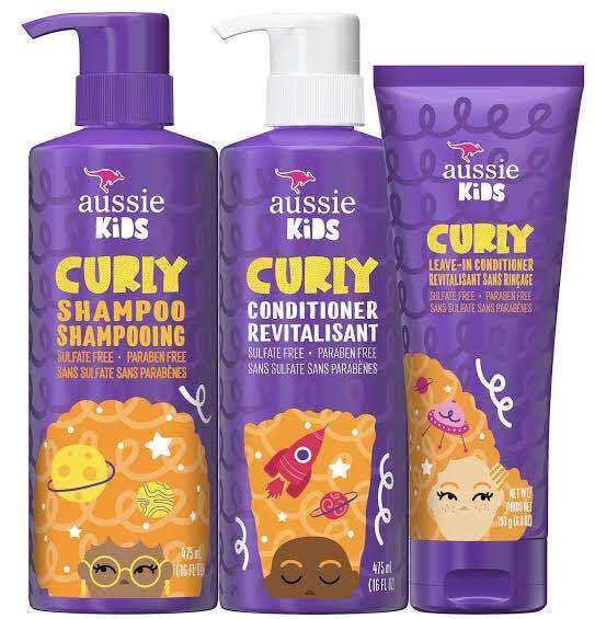 Authentic Aussie Kids Curly Shampoo Conditioner Leavein per piece