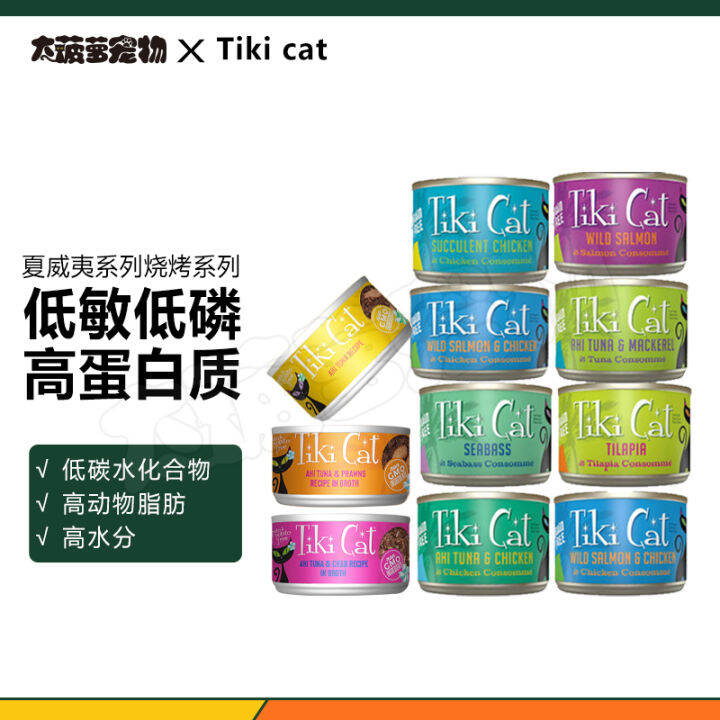 Large Pineapple Tiki Cat NonGrain Cat Cans Low Sensitivity Low