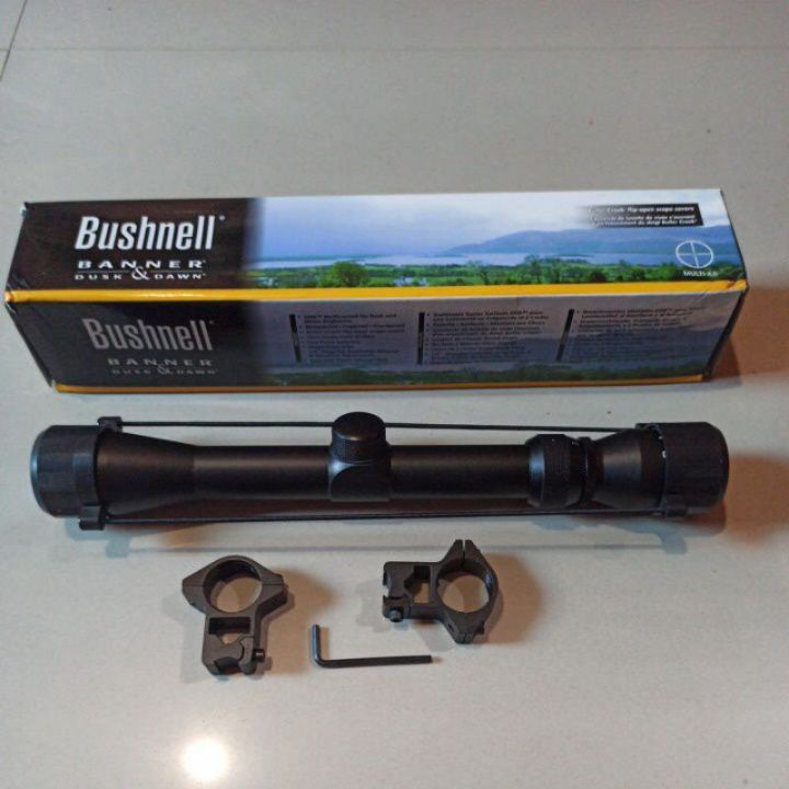 กล้องเล็ง-กล้องส่องทางไกล-กล้องดูดาว-กล้องเล็งตาเดียว-bushnell-scope-3-9x32-แถมฟรีขาจับ-11มิล-1-คู่