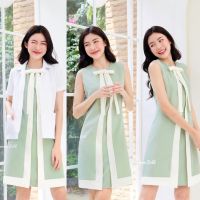 Common Cold Dress รุ่น ขนมถ้วย (สีเขียว)