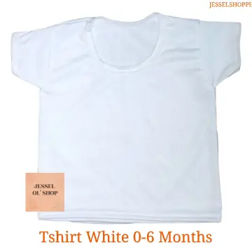 Plain white t 2025 shirt 0-3 months