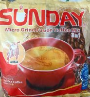 กาแฟพม่า Sunday Micro Grind Fusion Coffee Mix 3 in 1