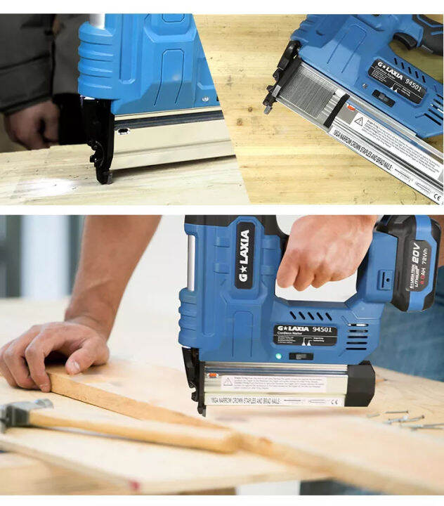เครื่องยิงตะปูไร้สาย Galaxia Cordless Nail Gun and Staple Pneumatic