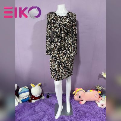 Eiko38 เดรสลายดอก แบรนด์เนมแท้จากญี่ปุ่น มือสอง สภาพใหม่ ไม่มีตำหนิ เนื้อผ้าดี คัตติ้งเนี้ยบ