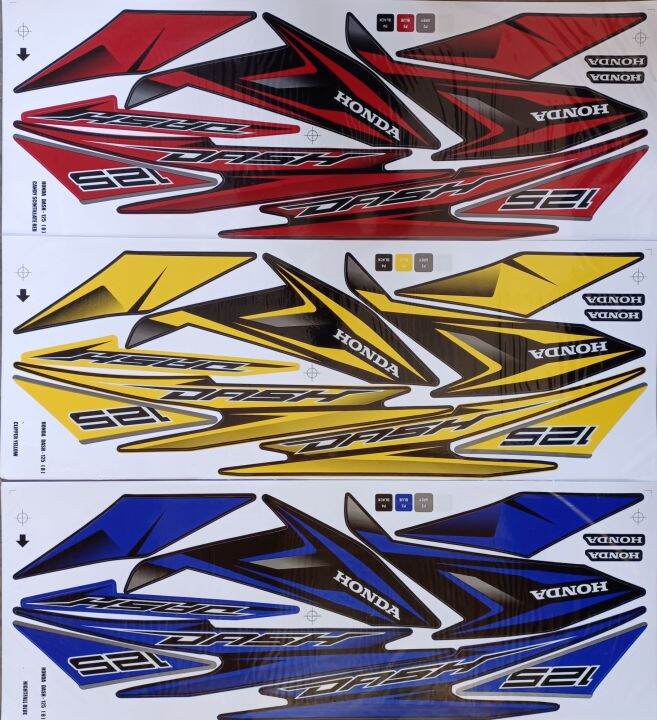 Honda Dash 125 Fi ( 8 ) Body Sticker | Lazada