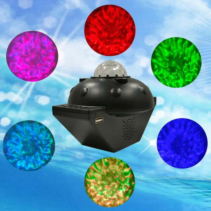 Bluetooth music star light discoloration water pattern atmosphere light